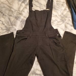 Black Overall Pants Size M